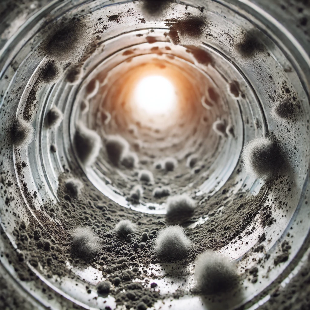 duct with mold spores